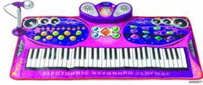 61 KEYS MICROPHONE KEYBOARD PLAYMAT W/MUSIC,
