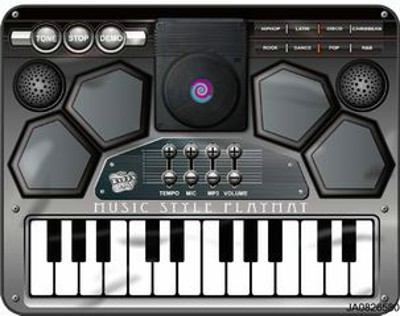 61 KEYS MICROPHONE KEYBOARD PLAYMAT W/MUSIC,