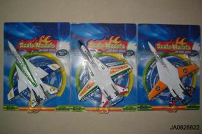 1:125 METAL PULL BACK FIGHTER PLANE W/SOUND AND LIGHT,