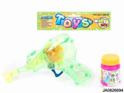 FRICTION BUBBLE GUN W/FLASH LIGHT,