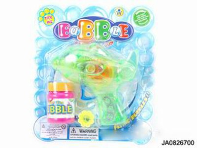 FRICTION BUBBLE GUN W/FLASH LIGHT,