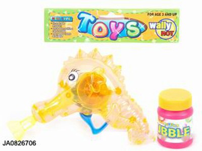 FRICTION BUBBLE GUN W/FLASH LIGHT,