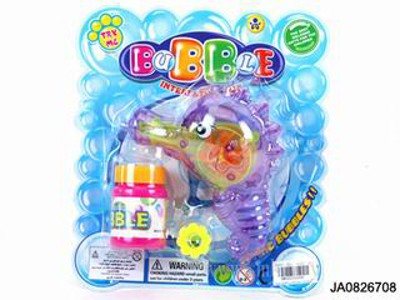 FRICTION BUBBLE GUN W/FLASH LIGHT,