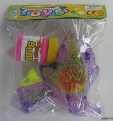 FRICTION BUBBLE GUN W/FLASH LIGHT,
