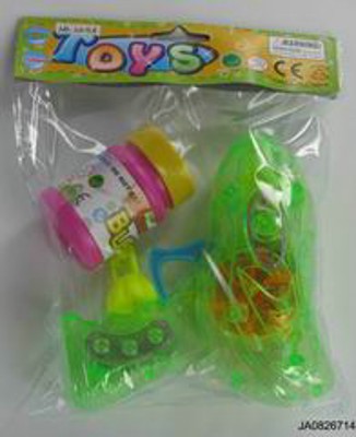 FRICTION BUBBLE GUN W/FLASH LIGHT,
