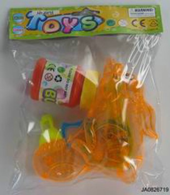 FRICTION BUBBLE GUN W/FLASH LIGHT,