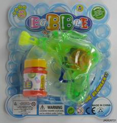 FRICTION BUBBLE GUN W/FLASH LIGHT,