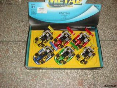 METAL PULL BACK CAR 6PCS,