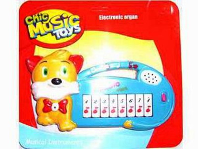 ELECTRONIC ORGAN W/MUSIC,