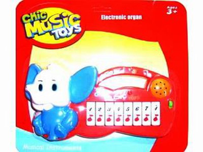 ELECTRONIC ORGAN W/MUSIC,
