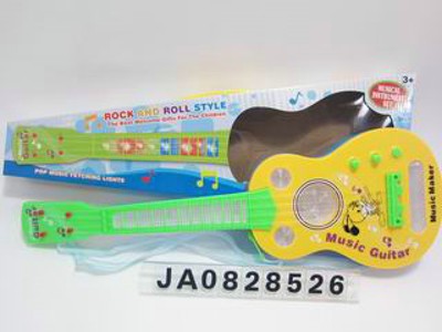 GUITAR W/FLASH LIGHT,MUSIC,