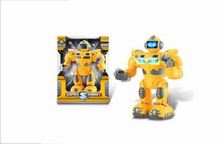 B/O WALKING ROBOT W/LIGHT,SOUND ,TURN HEAD ,SWINGING ARMS .W/BOX,