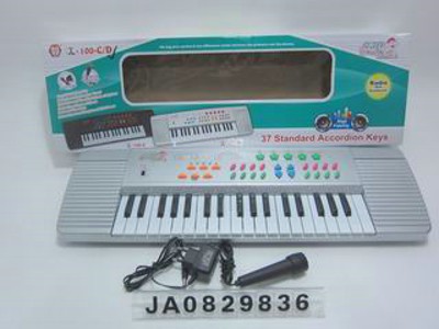 37 KEYS MULTIFUNCTION ELECTRONIC ORGAN W/MICROPHONE,