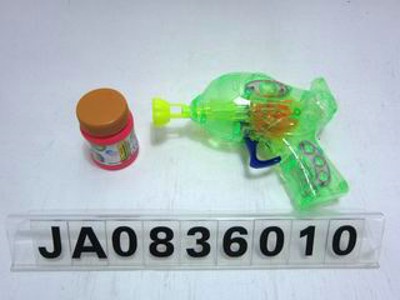 FRICTION BUBBLE GUN W/FLASH LIGHT,