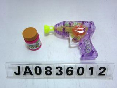 FRICTION BUBBLE GUN W/FLASH LIGHT,