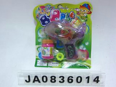 FRICTION BUBBLE GUN W/FLASH LIGHT,