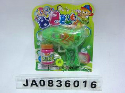 FRICTION BUBBLE GUN W/FLASH LIGHT,