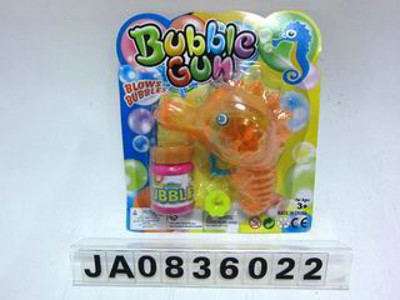 FRICTION BUBBLE GUN W/FLASH LIGHT,