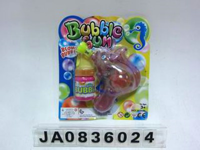 FRICTION BUBBLE GUN W/FLASH LIGHT,