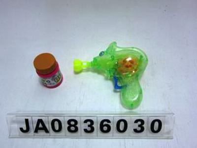 FRICTION BUBBLE GUN W/FLASH LIGHT,