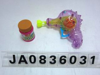 FRICTION BUBBLE GUN W/FLASH LIGHT,