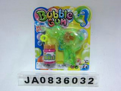 FRICTION BUBBLE GUN W/FLASH LIGHT,