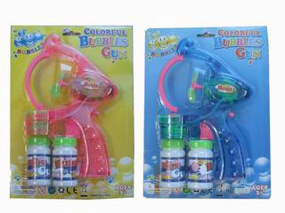 BUBBLE GUN W/LIGHT MUSIC,