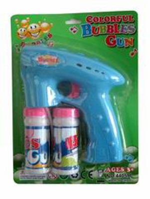 BUBBLE GUN W/LIGHT MUSIC,