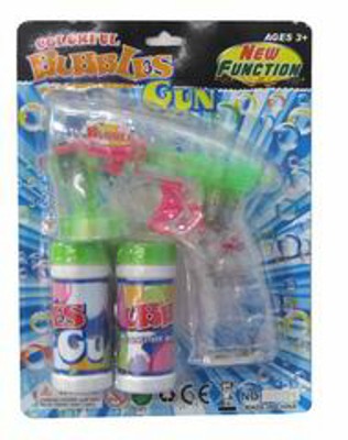 BUBBLE GUN W/LIGHT,