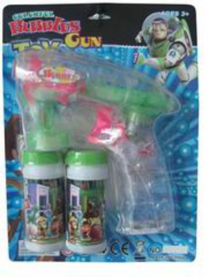 BUBBLE GUN W/LIGHT,