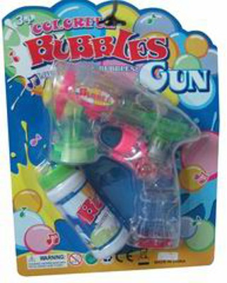 BUBBLE GUN W/LIGHT MUSIC,