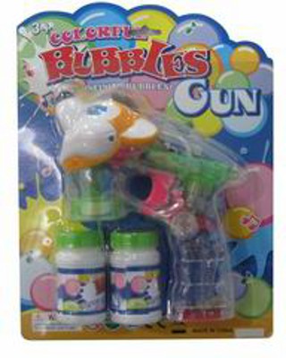BUBBLE GUN W/LIGHT MUSIC,