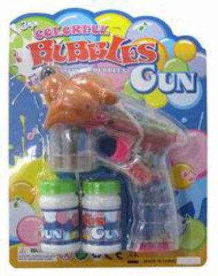 BUBBLE GUN W/LIGHT MUSIC,