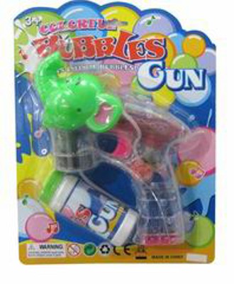 BUBBLE GUN W/LIGHT MUSIC,