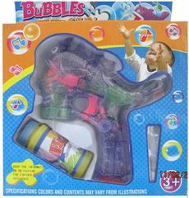 BUBBLE GUN W/LIGHT MUSIC,