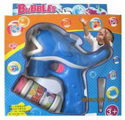 BUBBLE GUN W/LIGHT MUSIC,