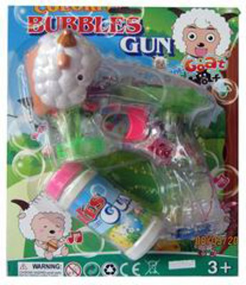 BUBBLE GUN W/LIGHT MUSIC,