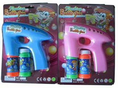 BUBBLE GUN W/LIGHT,