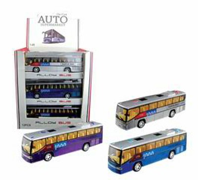 METAL PULL BACK BUS (12CPS),