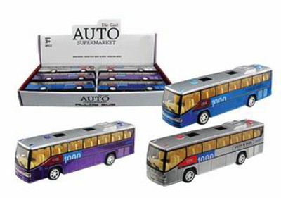 METAL PULL BACK BUS (6pcs),