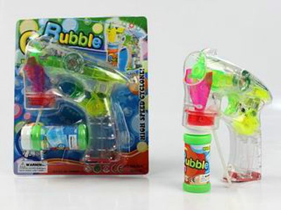 B/O BUBBLE GUN W/LIGHT MUSIC,