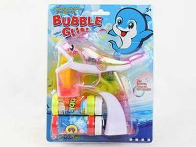 B/O BUBBLE GUN W/LIGHT MUSIC,