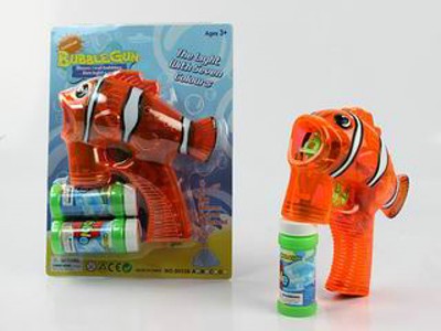 B/O BUBBLE GUN W/LIGHT,