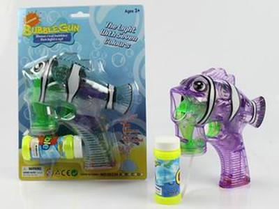 B/O BUBBLE GUN W/LIGHT MUSIC,