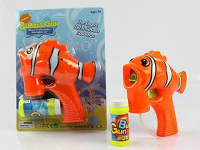 B/O BUBBLE GUN W/LIGHT,