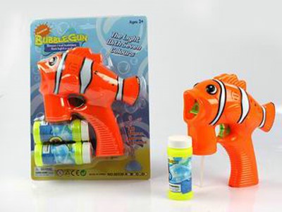 B/O BUBBLE GUN W/LIGHT,