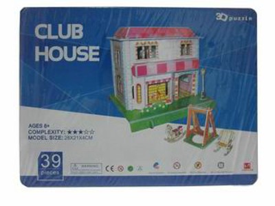 BIG 4 SLICE 3D PUZZLE CLUB HOUSE,
