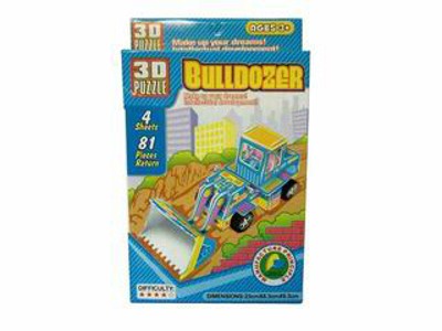 3D BULLDOZER PUZZLE,