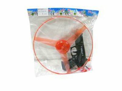 PULLING UFO W/LIGHT&SOFT AIR GUN,