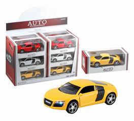 METAL PULL BACK CAR W/MUSIC,LIGHT（12PCS),